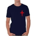 thumbnail image 1 of Awkward Styles Red Cross Shirt for Men Christian Mens Shirts Christian Cross Clothes for Men Jesus Christ is the Lord Christian Cross Birthday Gifts Jesus Shirts Jesus Clothing Cross Mens Shirt, 1 of 4