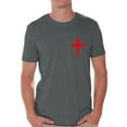 thumbnail image 1 of Awkward Styles Red Cross Shirt for Men Christian Mens Shirts Christian Cross Clothes for Men Jesus Christ is the Lord Christian Cross Birthday Gifts Jesus Shirts Jesus Clothing Cross Mens Shirt, 1 of 4