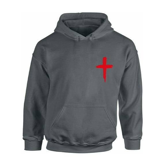 Awkward Styles Red Cross Unisex Hoodie Christian Hoodie for Him Jesus Collection Jesus Cross Hoodie for Women Jesus Sweater for Men Christian Cross Gifts Cross Unisex Outfit for Men and Women