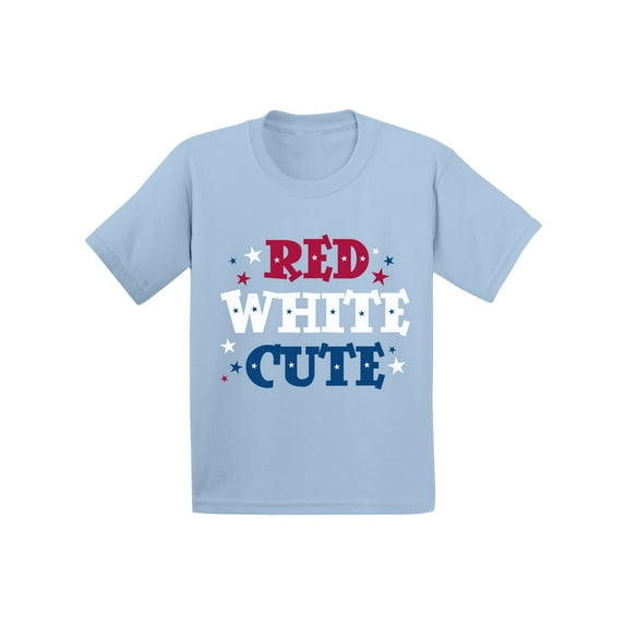 Awkward Styles Red White & Cute Infant Shirt Cute 4th of July Shirts for Baby American Baby Girl American Baby Boy Red White & Blue Tshirt USA Star Tshirt USA Gifts for Infant Indenpendence Day Gifts