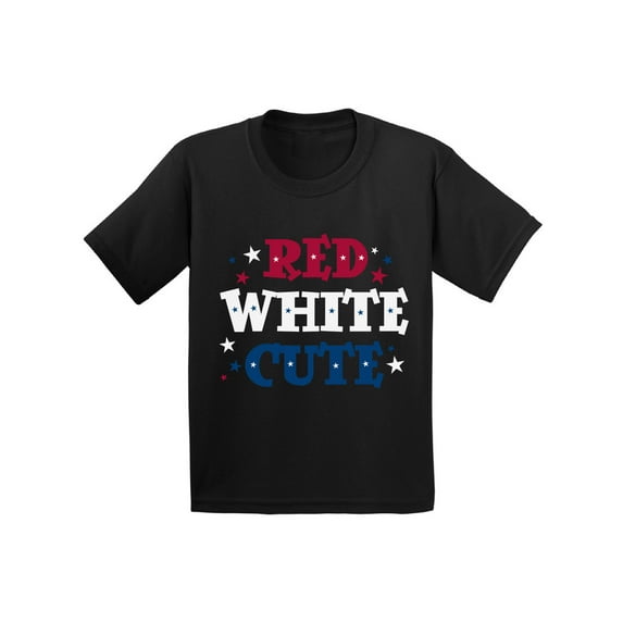 Awkward Styles Red White & Cute Infant Shirt Cute 4th of July Shirts for Baby American Baby Girl American Baby Boy Red White & Blue Tshirt USA Star Tshirt USA Gifts for Infant Indenpendence Day Gifts