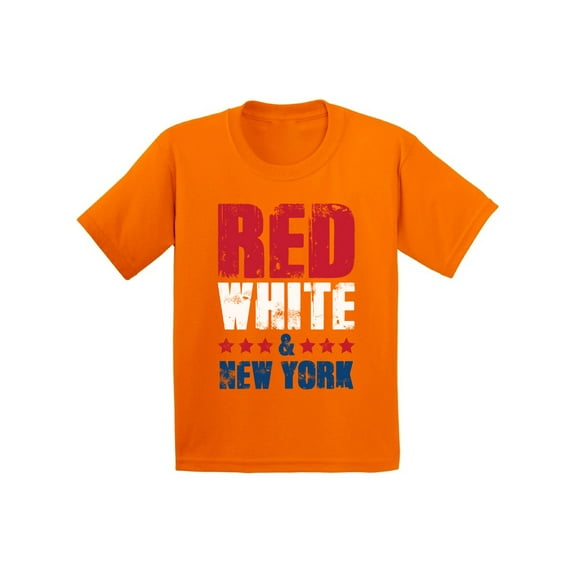 Awkward Styles Red White & New York Shirt for Kids American Youth USA Flag Shirts New York Tshirt 4th of July Shirts for Girls Patriots Shirt Gifts from New York USA Shirts for Boys America Kids Shirt