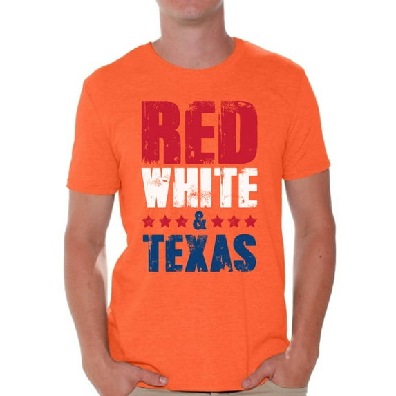 Awkward Styles Red White & Texas Shirt for Men American Men USA Flag Shirts Texas Tshirt 4th of July Shirts for Men Patriots Tshirt Gifts from Texas USA Shirts for Men America Men's Shirt July 4th