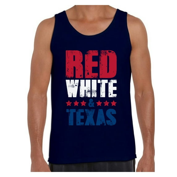 Awkward Styles Red White Texas Tank Top for Men Texas Muscle Shirts 4th of July Tank Tops Mens America Flag Tank USA Mens Tank Top American Men Gifts from Texas Patriots