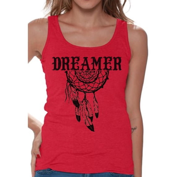 Awkward Styles Retro Dreamcatcher Sleeveless Shirt Dreamer Tank Tops for Women
