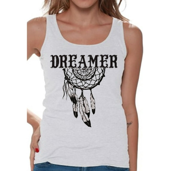 Awkward Styles Retro Dreamcatcher Sleeveless Shirt Dreamer Tank Tops for Women