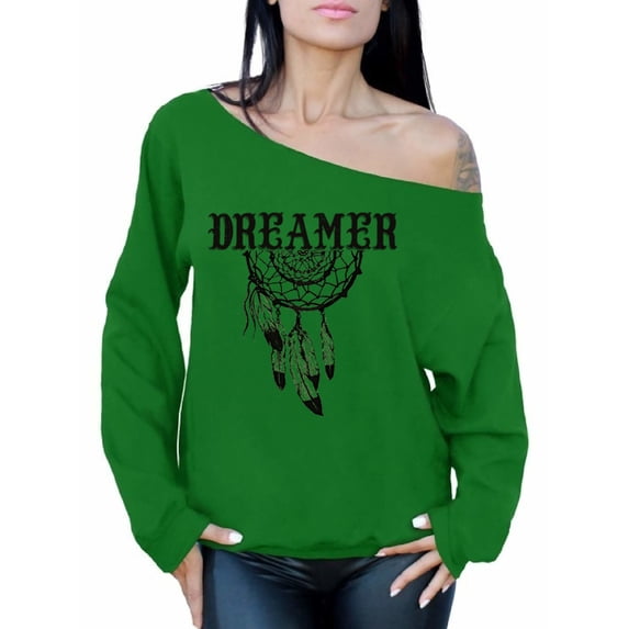 Awkward Styles Retro Dreamcatcher Sweatshirt Dreamer Off Shoulder Tops for Women