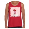 thumbnail image 1 of Awkward Styles Rooster Shirt Lovely Rooster Tank Top Men Tank Top Rooster Chewing Pink Gum Cute Rooster T Shirt Animal Tank Top for Men Rooster with Pink Gum Shirt Animal Men Shirt Funny Animal Gifts, 1 of 4