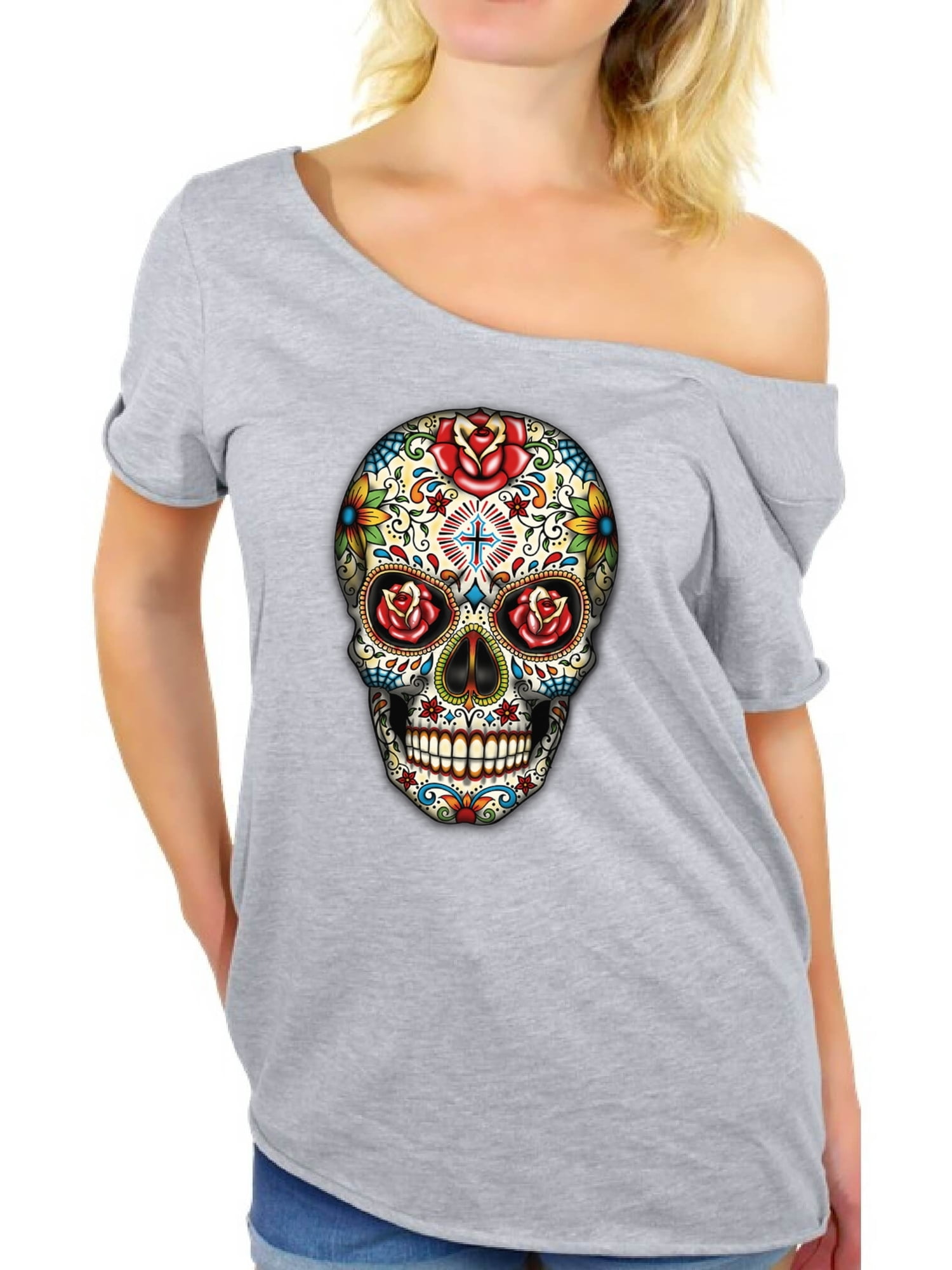 baggy off the shoulder tops