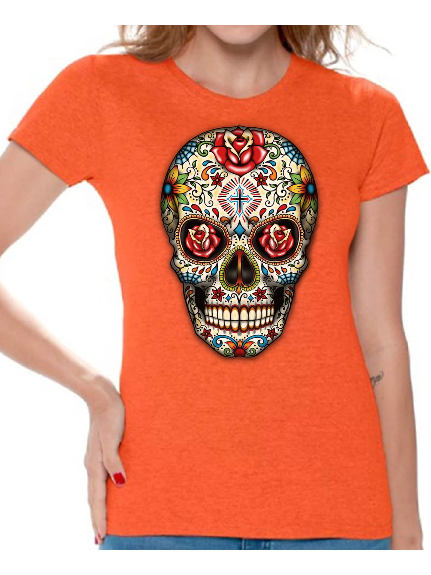 Sugar Skull Design' Women's T-Shirt