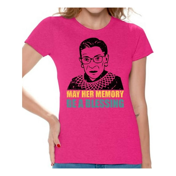 Awkward Styles Ruth Bader Ginsburg Shirt for Women Blessing Memory RBG T Shirt Notorious Shirt Support Women Empowerment Ladies T-shirt