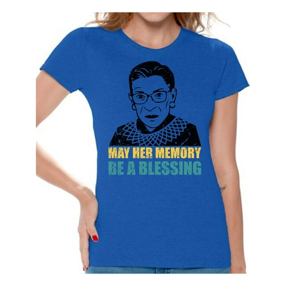 Awkward Styles Ruth Bader Ginsburg Shirt for Women Blessing Memory RBG T Shirt Notorious Shirt Support Women Empowerment Ladies T-shirt