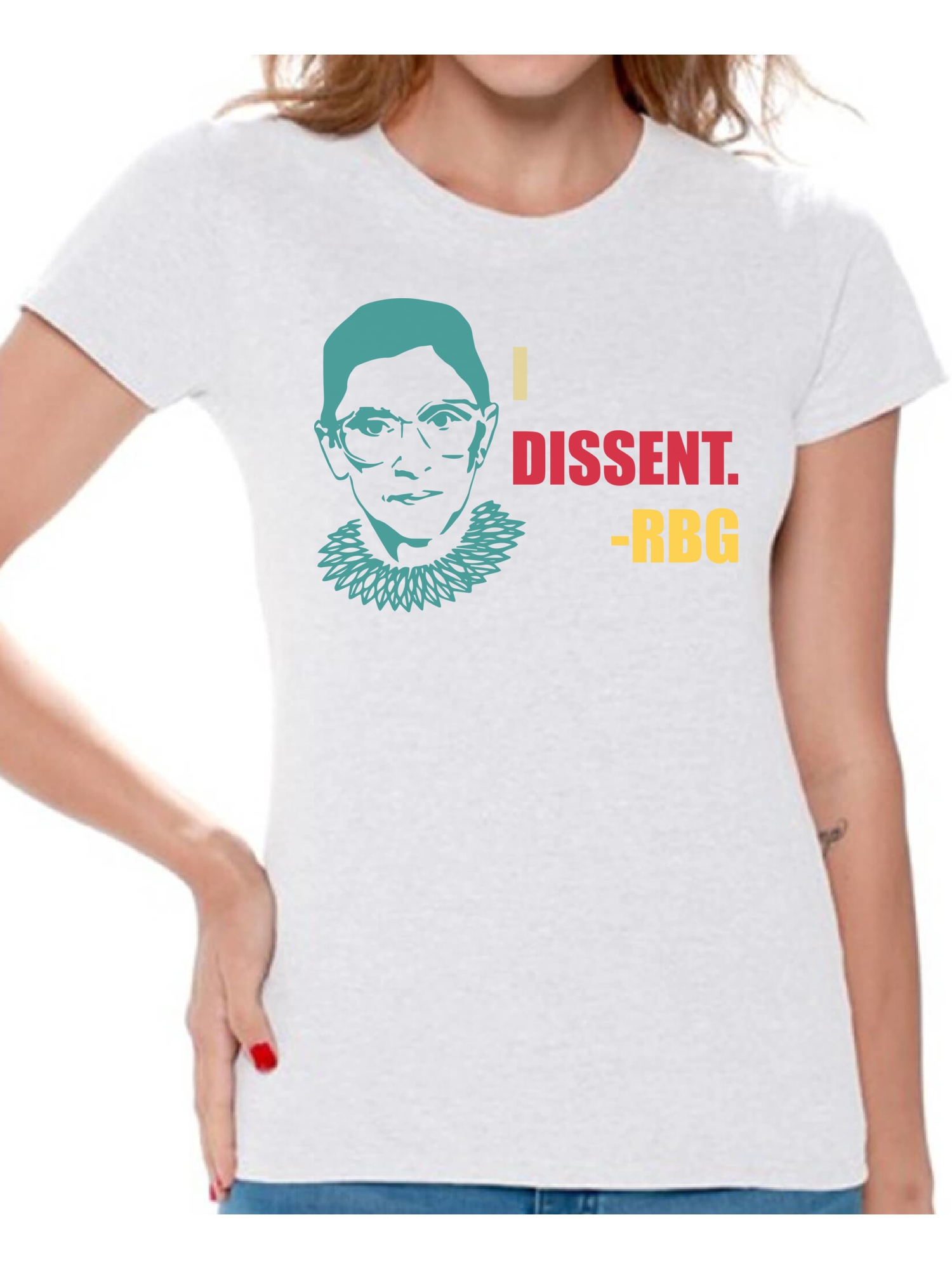 Awkward Styles Ruth Bader Ginsburg Shirt for Women Dissent RBG Notorious Shirt RBG T Shirt Ladies Support Women Empowerment T-shirt - image 1 of 4