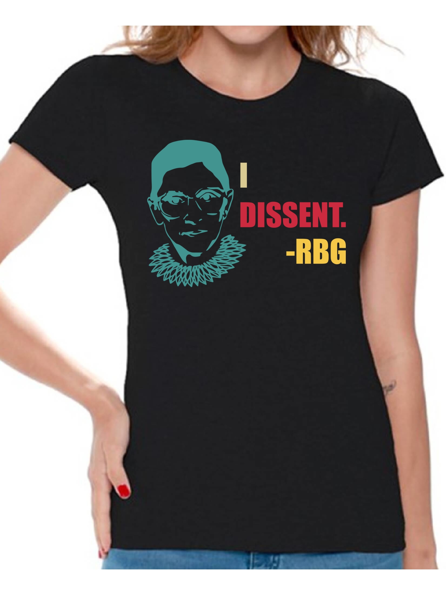 Awkward Styles Ruth Bader Ginsburg Shirt for Women Dissent RBG Notorious Shirt RBG T Shirt Ladies Support Women Empowerment T-shirt - image 1 of 4