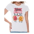 thumbnail image 1 of Awkward Styles Saint Valentine's Day T-Shirt You Complete Me T Shirts for Women Funny Valentines Gifts, 1 of 4