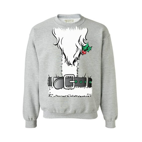 Awkward Styles Santa Costume Christmas Sweatshirt Santa Suit Funny Christmas Sweater Party Santa Claus Beard Christmas Costume Sweatshirt for Men for Women Christmas Sweater Holiday Sweatshirt