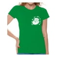 thumbnail image 1 of Awkward Styles Santa Pocket Tshirt Women's Santa Christmas T Shirt Santa Patch Shirt Pocket Size Santa T-Shirt Xmas Shirts for Women Christmas Party Outfit Santa Shirt Funny Santa Gifts for Xmas, 1 of 5