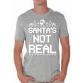thumbnail image 1 of Awkward Styles Santa's Not Real Christmas Shirt Men's Holiday Top Funny Santa Ugly Christmas T-Shirt Men's Holiday Tee Christmas Holiday Party T Shirt Christmas Tshirts for Men, 1 of 4
