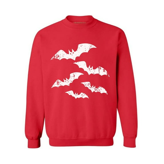 Awkward Styles Scary Bats Sweatshirt Halloween Bats Sweater for Men and Women Day of the Dead Party Outfit Halloween Party Sweatshirt Dia de los Muertos Gifts Halloween Sweater Trick or Treat Gifts