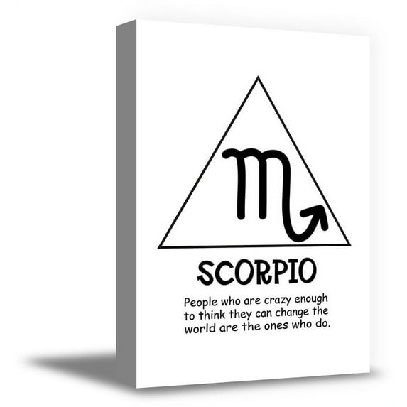 Awkward Styles Scorpio Zodiac Sign Scorpio Canvas Astrology Zodiac Sign Decor Original Wall Gifts Inspiration Scorpio Wall Art