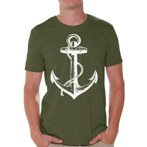 Awkward Styles Sea Anchor Shirt for Men Sea Tshirt for Him Sea Lovers Gifts Sea Themed Party Cute Gifts for Sailor Anchor Clothes for Father Marine Clothing Collection Mister Captain T Shirt