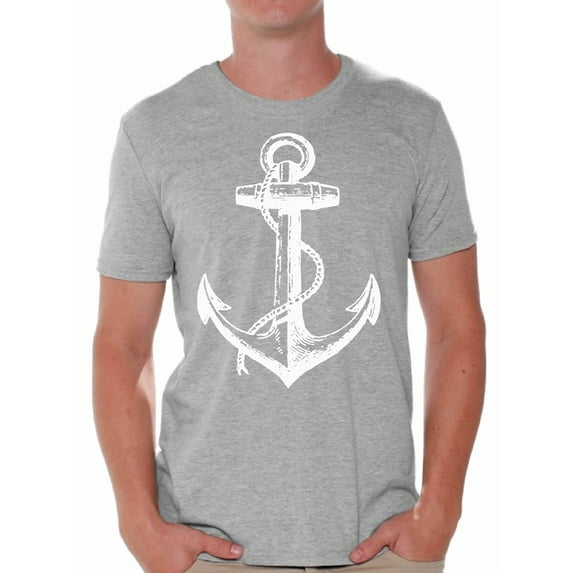 Awkward Styles Sea Anchor Shirt for Men Sea Tshirt for Him Sea Lovers Gifts Sea Themed Party Cute Gifts for Sailor Anchor Clothes for Father Marine Clothing Collection Mister Captain T Shirt