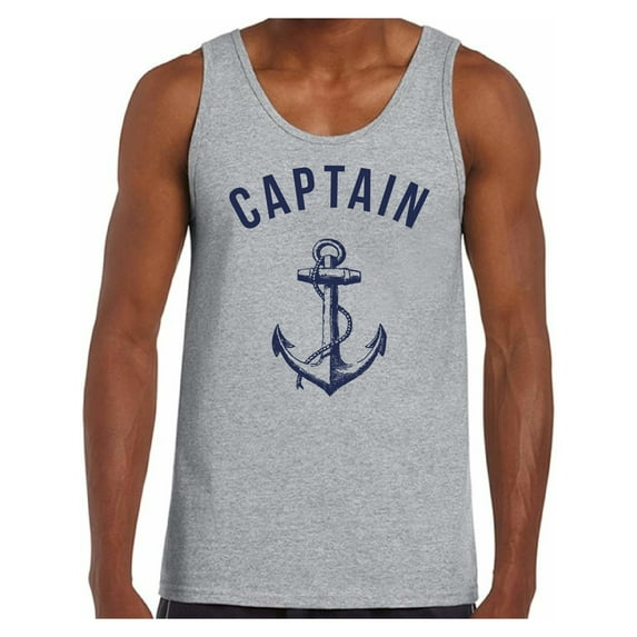 Awkward Styles Sea Tank Top for Boys Marine Clothing Collection Captain Tank Top for Men Mister Captain Tank Top Sea Lovers Gifts Sea Themed Party Clothes Gifts for Husband Sailor Tanks Captain Shirts