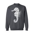 thumbnail image 1 of Awkward Styles Seahorse Unisex Crewneck Sweater for Men Patterned Crewneck for Women Seahorse Top Tracery Sweater Indian Pattern Crewneck for Her Seahorse Crewnecks Marine Sweatshirt Sea Crewneck, 1 of 5