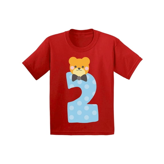 Awkward Styles Second Birthday Boy T-Shirt Funny Bear Baby Shirt