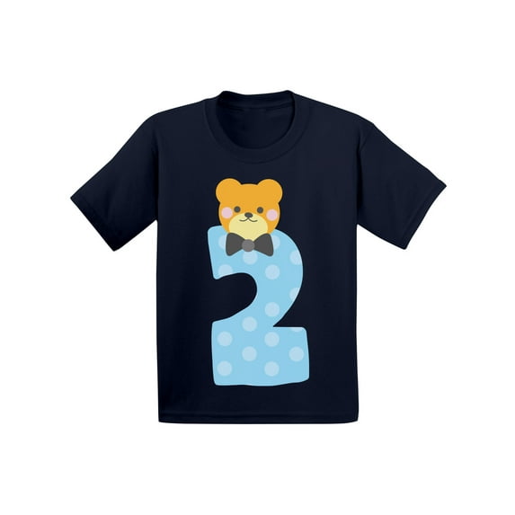 Awkward Styles Second Birthday Boy T-Shirt Funny Bear Baby Shirt