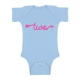 thumbnail image 1 of Awkward Styles Second Birthday One Piece Cute Baby Gifts Pink Clothes I am Two Bodysuit Funny One Piece Pink Arrow Bodysuit Birthday Baby Bodysuit Short Sleeve Gifts for 2 Year Old Birthday Gifts, 1 of 4