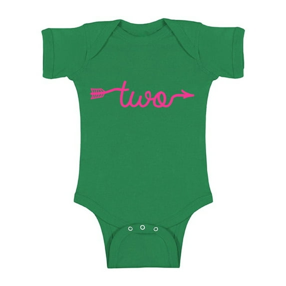 Awkward Styles Second Birthday One Piece Cute Baby Gifts Pink Clothes I am Two Bodysuit Funny One Piece Pink Arrow Bodysuit Birthday Baby Bodysuit Short Sleeve Gifts for 2 Year Old Birthday Gifts