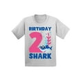 thumbnail image 1 of Awkward Styles Second Birthday T-shirt B-day Shark Baby Shirt Shark Birthday, 1 of 4