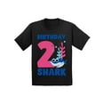thumbnail image 1 of Awkward Styles Second Birthday T-shirt B-day Shark Baby Shirt Shark Birthday, 1 of 4
