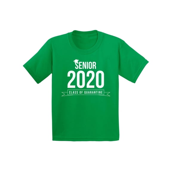 Awkward Styles Senior 2020 White Print Youth Shirt Class of 2020 Kids T-Shirts Unforgettable Graduation Shirts for Boys Girls