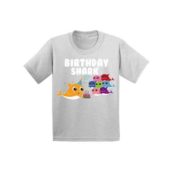 Awkward Styles Shark Birthday Party Cute Shark Toddler Shirts Shark Shirts for Boys Shark Outfit Shark Themed Party Cute Shark T Shirts for Girls Gifts for Children B Day T-Shirt Presents for Kids