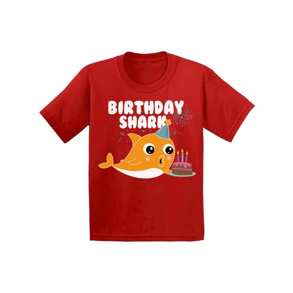 Awkward Styles Shark Birthday Party Shark Toddler Shirt Shark Shirts for Boys Shark Outfit Shark Themed Party Cute Shark T Shirts for Girls Gifts for Children B Day T-Shirt Presents for Kids