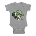 thumbnail image 1 of Awkward Styles Short Sleeve Dinosaur Football Baby Bodysuit Brazil Baby Bodysuit, 1 of 4