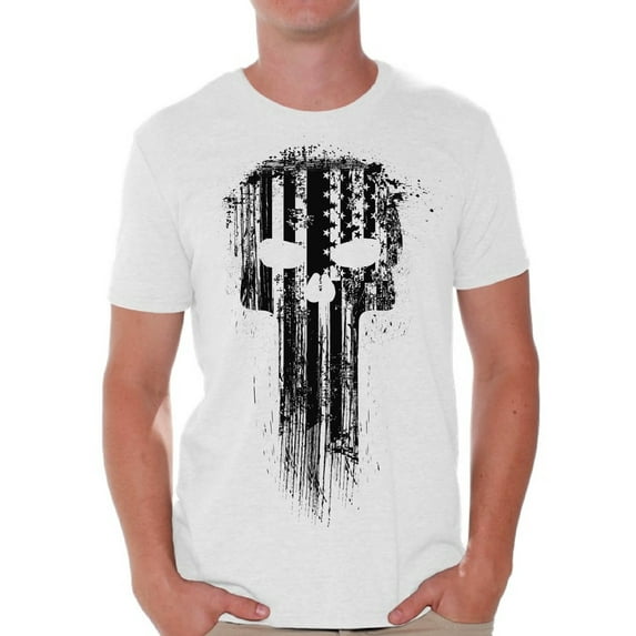 Awkward Styles Three Sugar Skulls and Rosess T-shirt Top mens skull shirts day of the dead costume t shirt dia de Los Muertos costume t shirt candy skull sugar skull costume t shirt skull for men