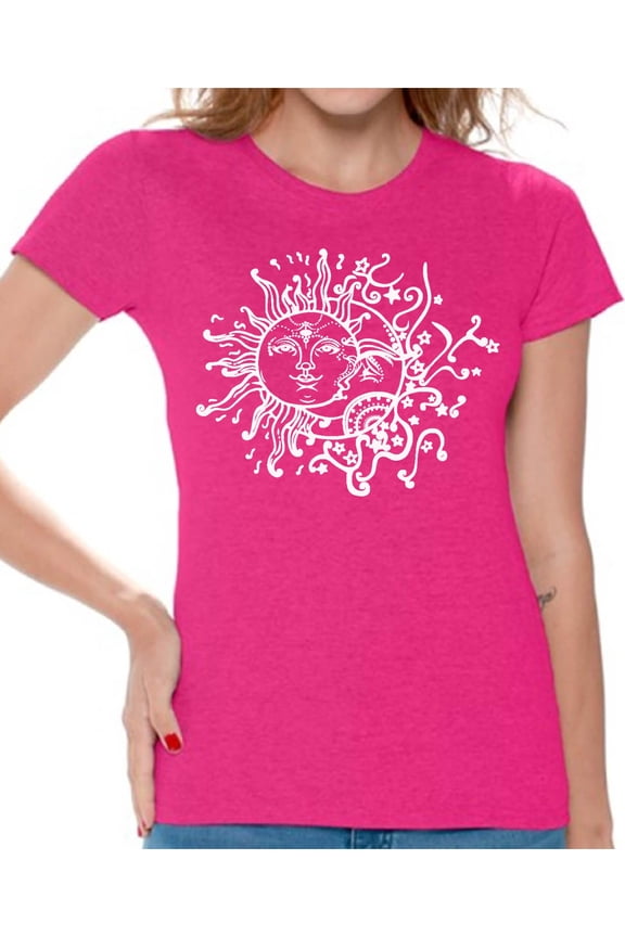 Short Sleeve Graphic Crew Neck Regular T-Shirt (Women's) 1 Pack