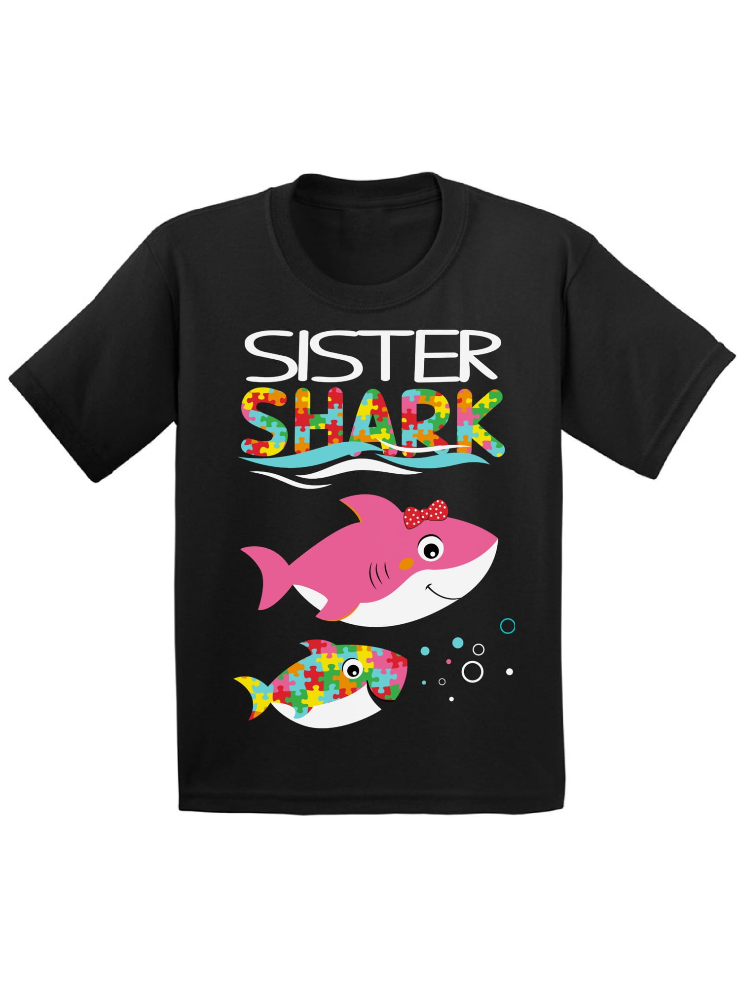 Sister Shark Doo Doo Tee, Big Sister Toddler Kids T-Shirt Sister Shark Doo Doo Tee, Big Sister Toddler Kids T-Shirt