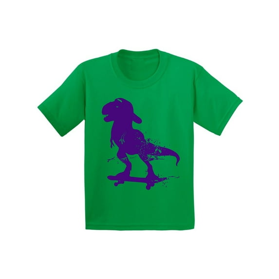 Awkward Styles Skateboarding Dinosaur Youth Shirt Dinosaur Shirt for Boys Skateboarding Fans Girls Skateboarding Outfit Skateboard Shirt for Kids Dinosaur Gifts for Boys and Girls Skateboard T Shirt