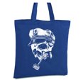 thumbnail image 1 of Awkward Styles Skull with Captain Hat and Pipe Tote Bag Captain Skull Canvas Tote Bag Day of the Dead Gifts Dia de los Muertos Shopping Bag Sugar Skull Reusable Grocery Bag Sugar Skull Gifts, 1 of 5