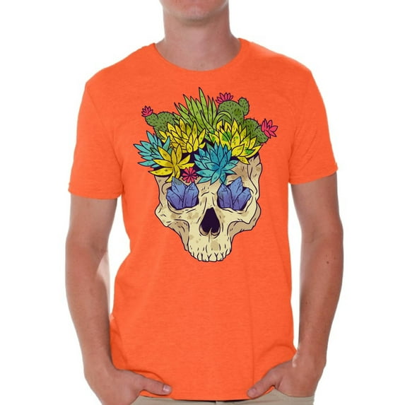 Awkward Styles Skull T-Shirt Cactus Shirts for Men