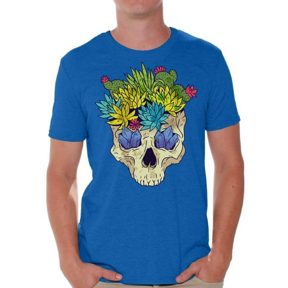 Awkward Styles Skull T-Shirt Cactus Shirts for Men