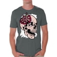 thumbnail image 1 of Awkward Styles Skull T-Shirt Darts Shirts for Men, 1 of 4