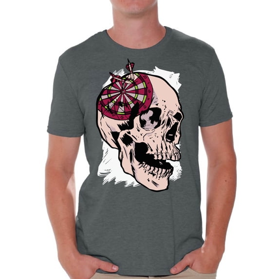 Awkward Styles Skull T-Shirt Darts Shirts for Men