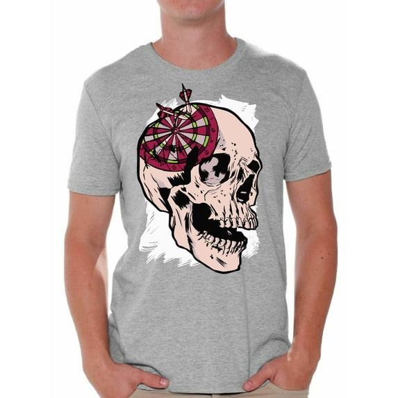 Awkward Styles Skull T-Shirt Darts Shirts for Men