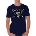 thumbnail image 1 of Awkward Styles Skull T-Shirt Jolly Roger Shirts for Men, 1 of 4