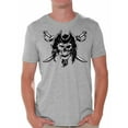 thumbnail image 1 of Awkward Styles Skull T-Shirt Jolly Roger Shirts for Men, 1 of 4